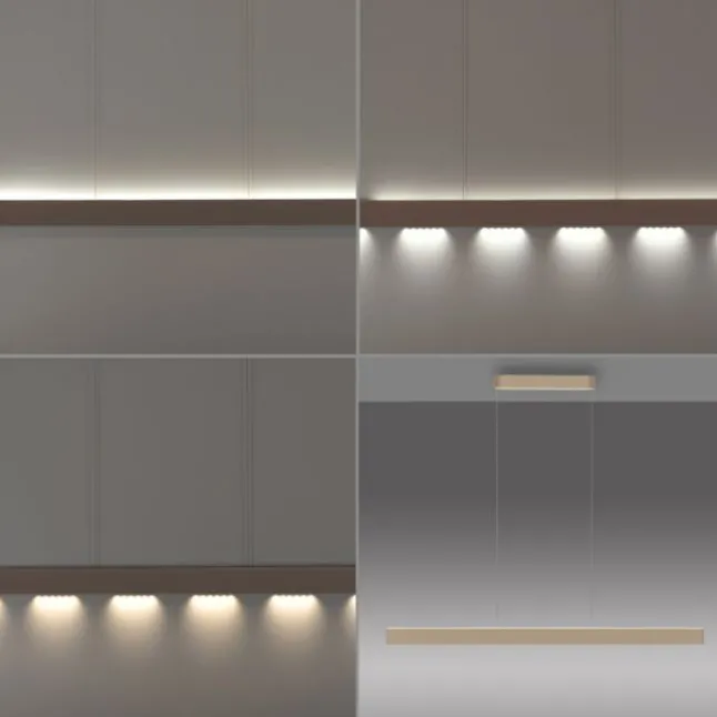 Paul Neuhaus LED Pendelleuchte Q-STRETTO, bronce,