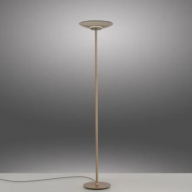 Paul Neuhaus LED Stehleuchte Pure Moon bronce Touchdimmer Amberfarben