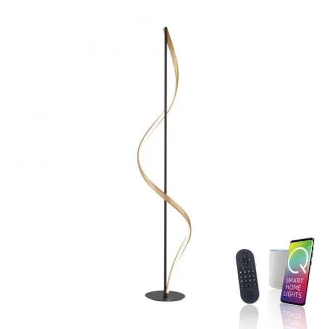 Paul Neuhaus LED Stehleuchte Q-SWING anthrazit steuerbar Smart Home