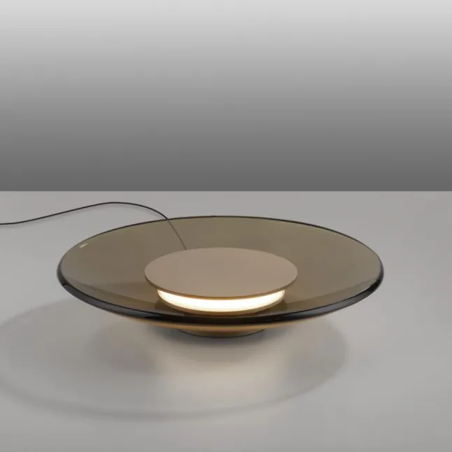 Paul Neuhaus LED Tischleuchte Pure Moon bronce, dark smokey Touchdimmer