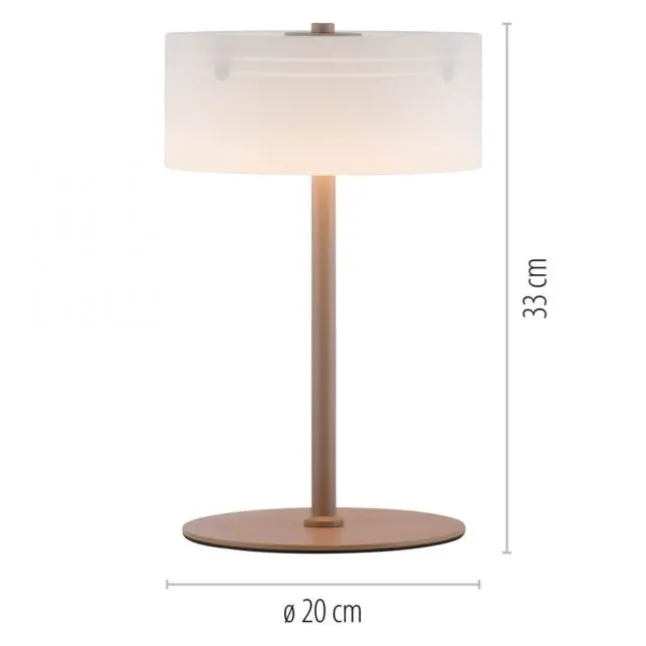 Paul Neuhaus LED Tischleuchte MARIKA, sand, Touchdimmer