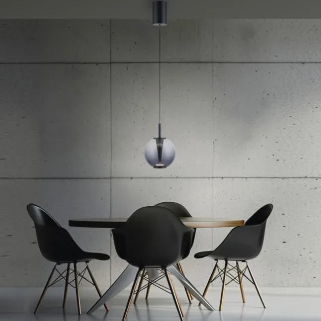 Paul Neuhaus Pendelleuchte PURE Infinity mystic grey, Comfort Lift Funktion