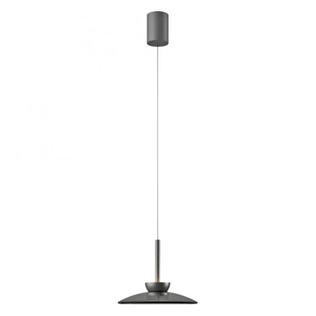 Paul Neuhaus Pendelleuchte PURE Moon platin (grau) höhenverstellbar dimmbar