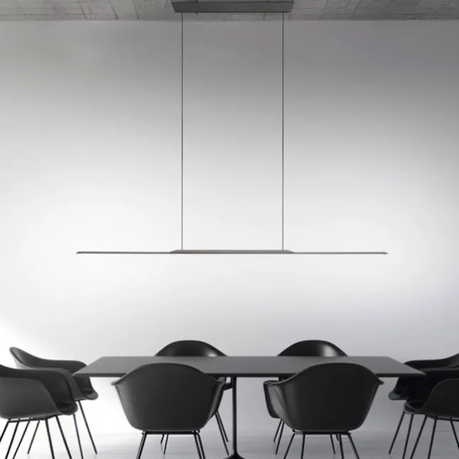 Paul Neuhaus Pendelleuchte PURE Surface platin (grau) 125x25 höhenverstellbar