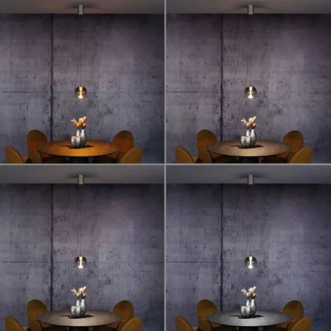 Paul Neuhaus Pendelleuchte PURE Infinity bronce, Comfort Lift Funktion