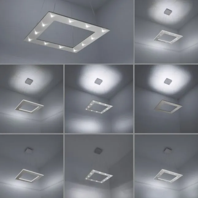 Paul Neuhaus PURE Cosmo LED Pendelleuchte quadratisch Touchdimmer CCT