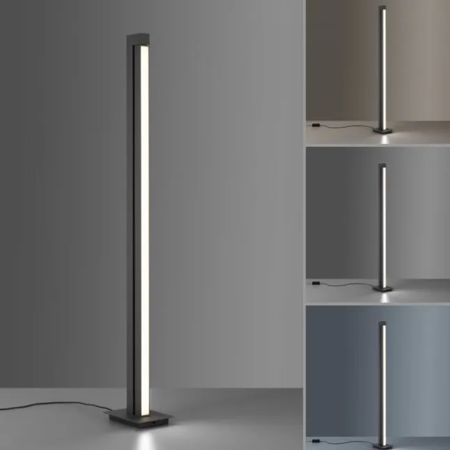 Paul Neuhaus PURE Lines Floor LED Stehleuchte graphite dimmbar drehbar Schalter