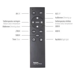 Paul Neuhaus PURE Lines Straight LED Deckenleuchte graphite lineares Design dimmbar