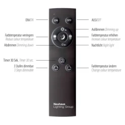 Paul Neuhaus PURE Mira Deckenleuchte diamond (alu) 2 flammig dimmbar CCT Memory