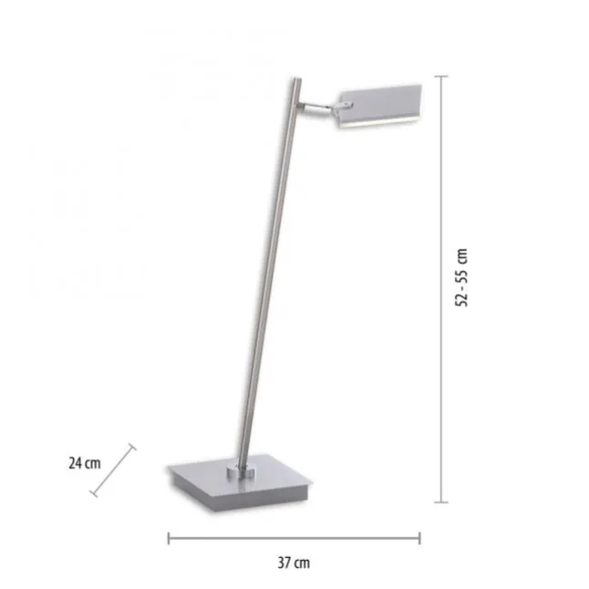 Paul Neuhaus PURE Mira LED Tischleuchte aluminium dimmbar Schreibtischlampe