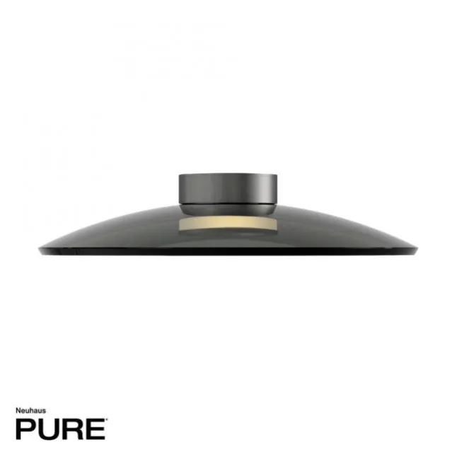 Paul Neuhaus PURE Moon Deckenleuchte platin (grau) dimmbar Wohnzimmer Küche