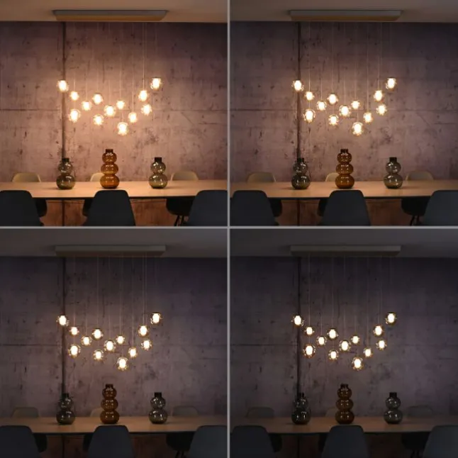 Paul Neuhaus PURE Popup,LED Pendelleuchte bronce, 13 flammig