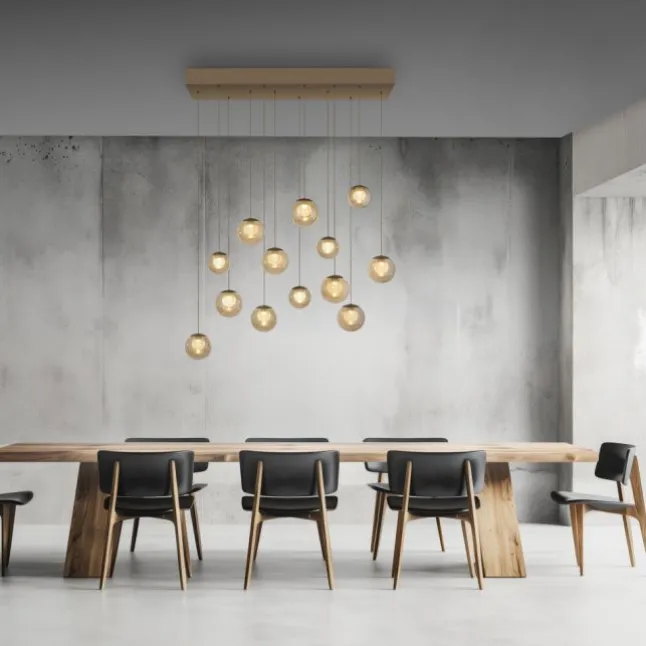 Paul Neuhaus PURE Popup,LED Pendelleuchte bronce, 13 flammig