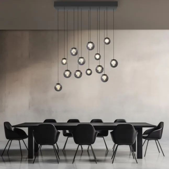 Paul Neuhaus PURE Popup, LED Pendelleuchte, mystic grey,
