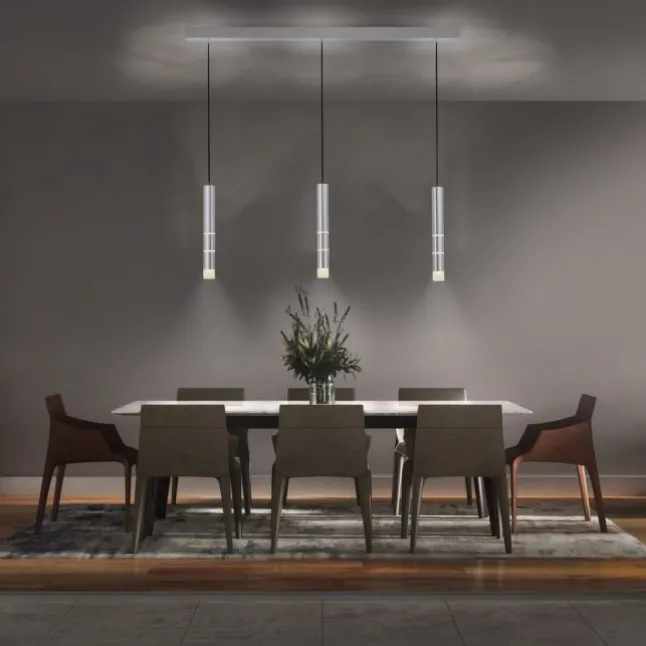 Paul Neuhaus PURE Vega LED Pendelleuchte aluminium 1 flammig mit Lichtmodi