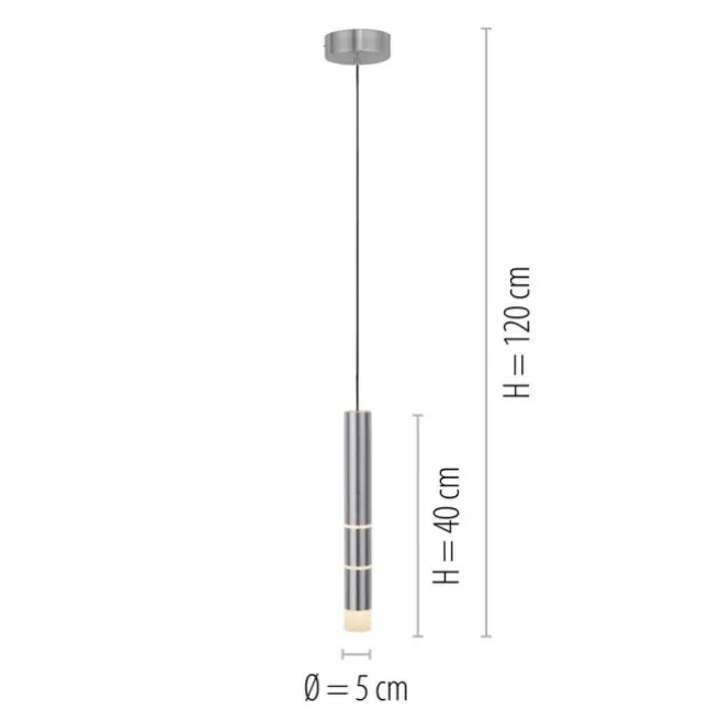 Paul Neuhaus PURE Vega LED Pendelleuchte aluminium 1 flammig mit Lichtmodi