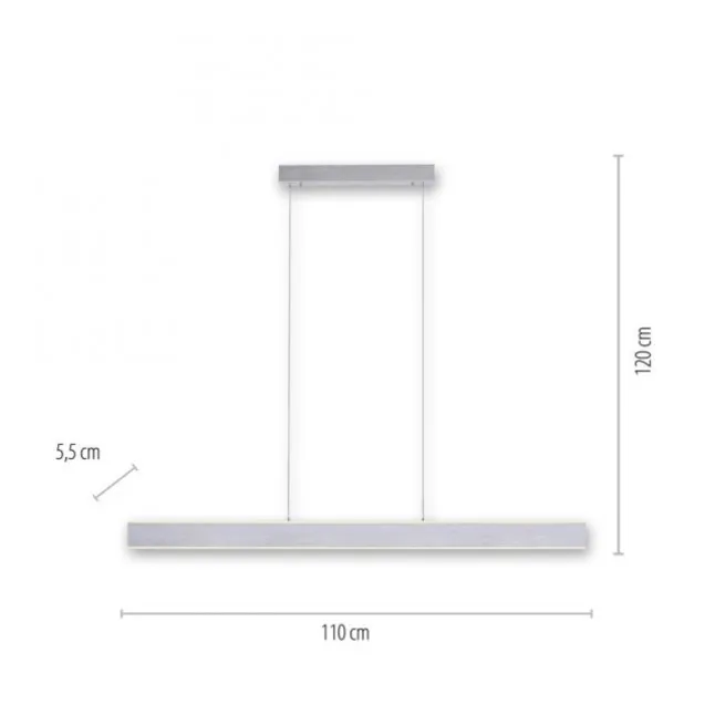 Paul Neuhaus Q ADRIANA LED Pendelleuchte Smart Home aluminium RGB