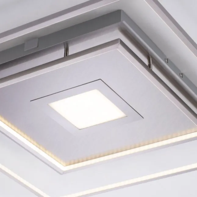 Paul Neuhaus, Q-AMIRA, LED-Deckenleuchte, stahlfarben, dimmbar, Smart Home fähig