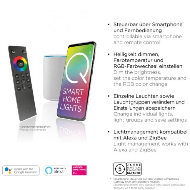 Paul Neuhaus, Q-ARIAN, LED Pendelleuchte, CCT, Smart Home