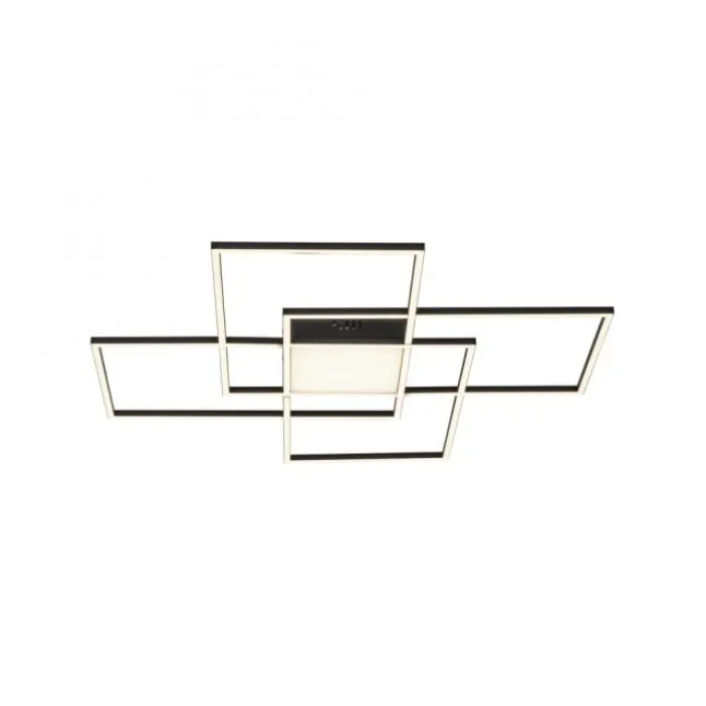 Paul Neuhaus Q-Asmin LED Deckenleuchte Smart Home 80x80 schwarz
