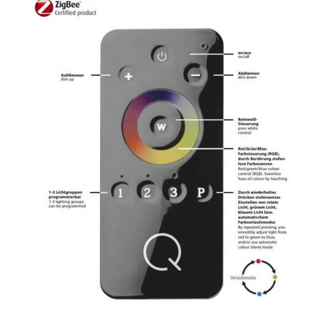 Paul Neuhaus, Q-ERIK, Außenleuchte, LED, RGB, dimmbar, IP65