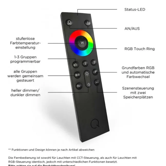 Paul Neuhaus, Q-NEMO, LED-Wandleuchte, 4-flg, dimmbar, aluminium, Smart Home
