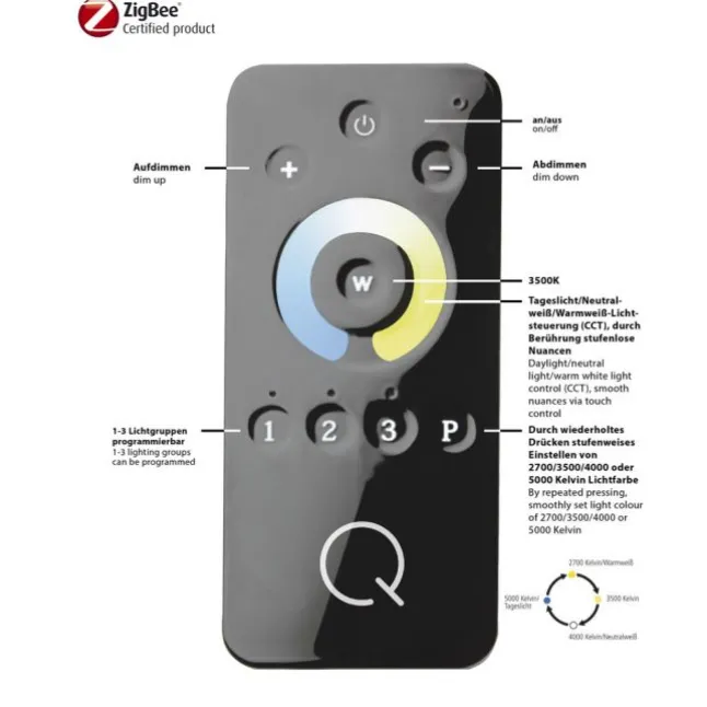 Paul Neuhaus, Q-ORBIT,Led-Deckenleuchte, CCT, dimmbar, Smart-Home, (Auslauf)