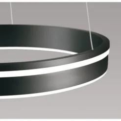 Paul Neuhaus, Q-VITO, LED-Pendellleuchte, anthrazit, Ø 79 cm, Smart Home