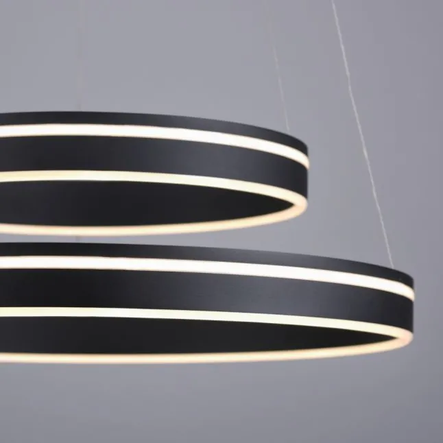 Paul Neuhaus Q VITO LED Pendellampe Smart Home anthrazit rund doppel Ring