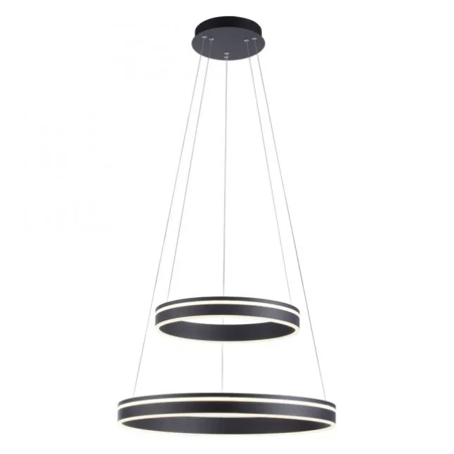 Paul Neuhaus Q VITO LED Pendellampe Smart Home anthrazit rund doppel Ring