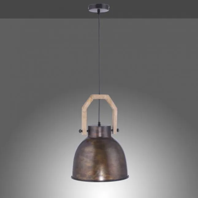 Pendelleuchte, braun, rustikal, Industrial Stil, modern, E27 Fassung