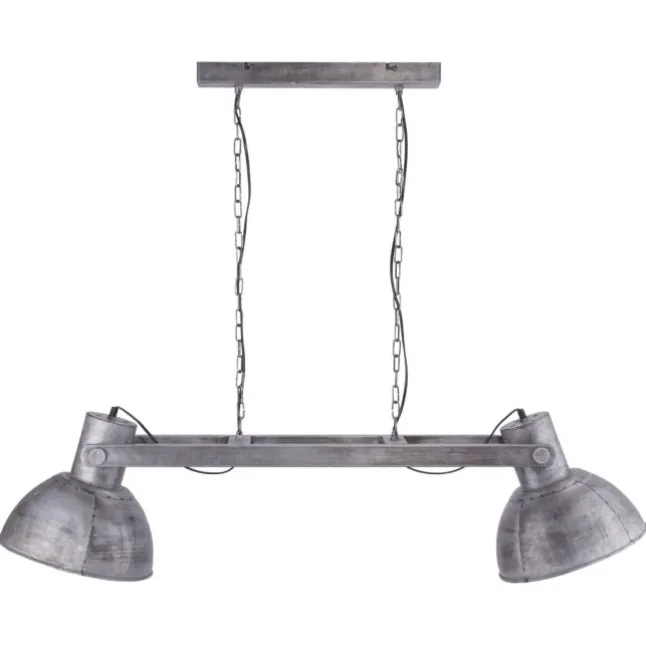 Pendelleuchte, Eisen,Industrial Stil, E27, 2flg., schwenkbar, Vintage