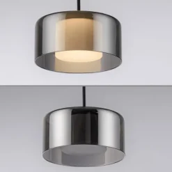 Pendelleuchte LED RIKA 7 flammig schwarz Comfort Lift Simply Dim