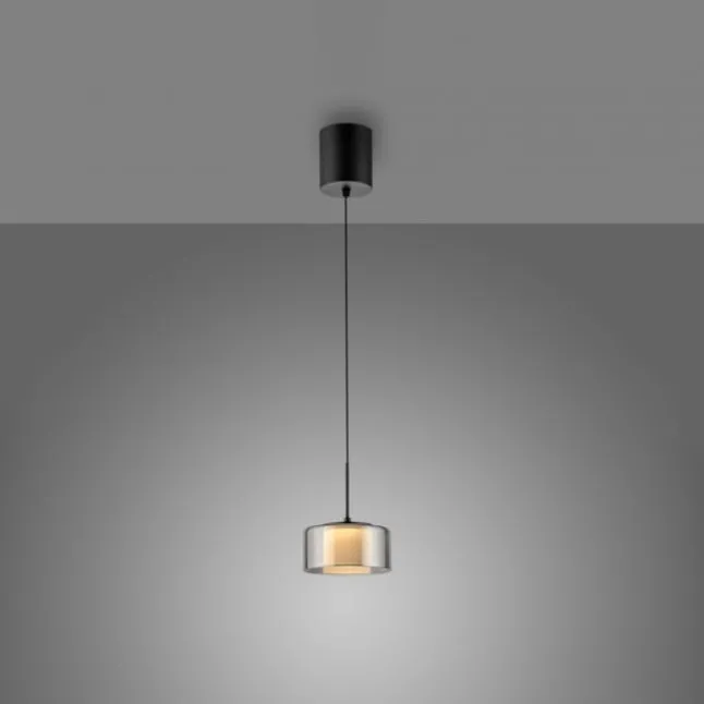Pendelleuchte LED RIKA 1 flammig schwarz Comfort Lift Simply Dim