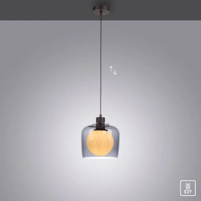 Pendelleuchte rauchfarben, stillvolle und elegante Optik