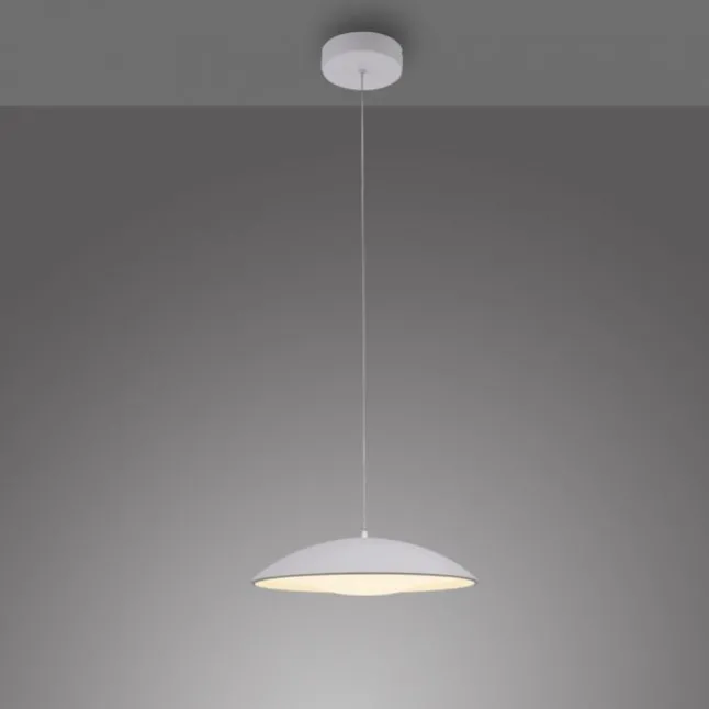 Schöner Wohnen-Kollektion LED Pendelleuchte LENTE, weiss, einflammig, dimmbar, Memoryfunktion