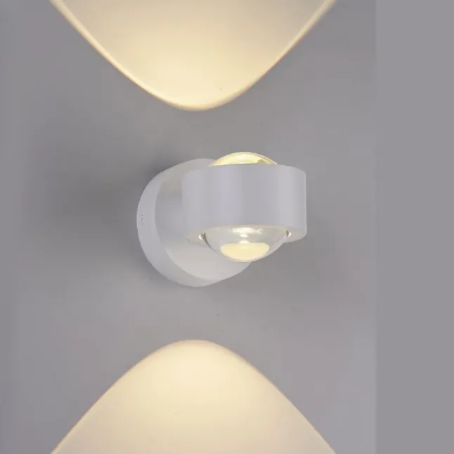 Schöner Wohnen-Kollektion LED Wandleuchte CHIA, weiss, Up- & Down Light