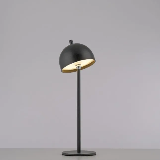 Schöner Wohnen-Kollektion LED Akku Tischleuchte BELLIES, schwarz, aufladbar, USB-Ladekabel