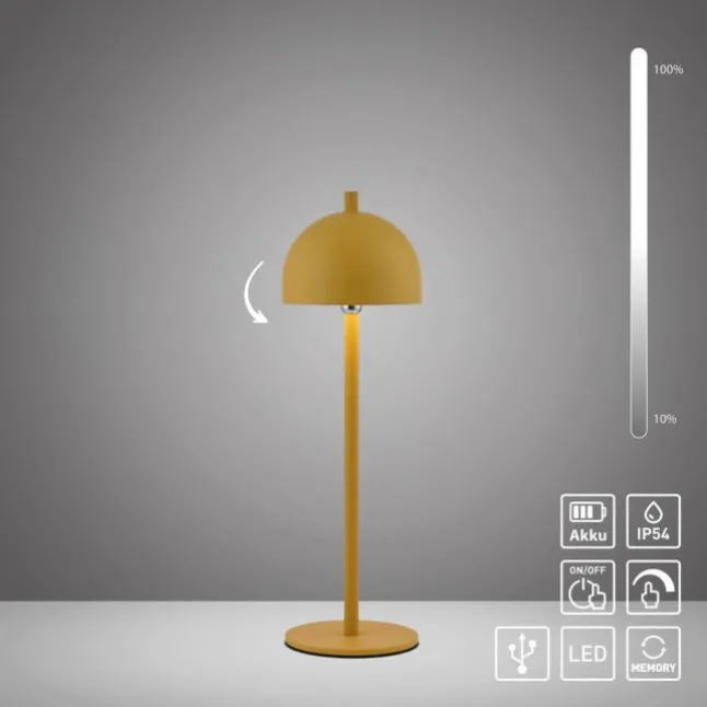 Schöner Wohnen-Kollektion LED Akku Tischleuchte BELLIES, Blütenzauber,