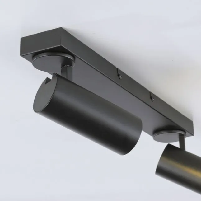 Schöner Wohnen-Kollektion LED Deckenleuchte RIK, schwarz, 2-flammig, drehbar
